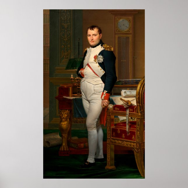 Kejsar Napoleon i hans studie på Tuilerierna Poster (Framsidan)