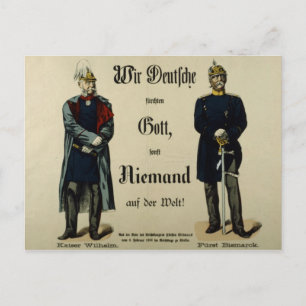 Kejsar Wilhelm I och prins Bismarck Vykort