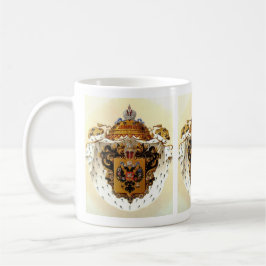 Kejsardömet Rysslands lilla statsvapen Kaffemugg