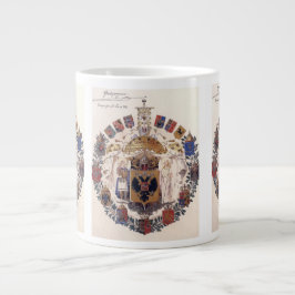 Kejsardömet Rysslands stora statsvapen Jumbo Mugg