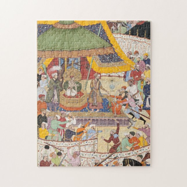 Kejsare Akbar Arrests Shah Abul Maali, Akbarnama Pussel (Vertikal)