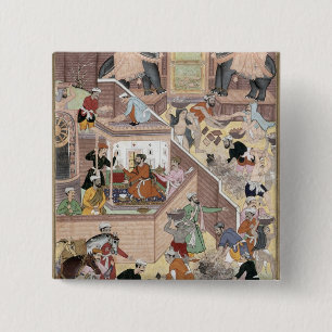 Kejsare Akbar (r.1556-1605) som kontrollerar Knapp