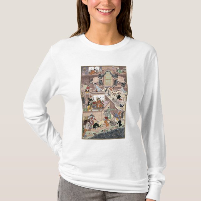Kejsare Akbar (r.1556-1605) som kontrollerar Tröja (Framsida)