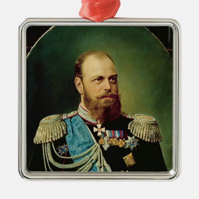 Kejsare Alexander III Julgransprydnad Metall (Framsidan)