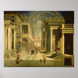 Kejsare Augustus och sibylen, 1535 Poster