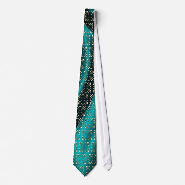 Kejsare Fleur De Lis Kricka silkemanar Tie Slips (Framsida)