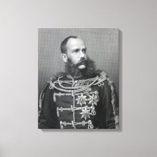 Kejsare Franz Joseph mig av Österrike Canvastryck