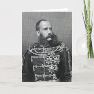 Kejsare Franz Joseph mig av Österrike Kort