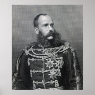 Kejsare Franz Joseph mig av Österrike Poster