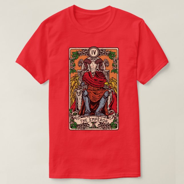 Kejsare I goth Tarot d I Fortune Teller T Shirt (Design framsida)