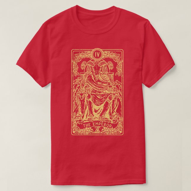 Kejsare I goth Tarot d I Fortune Teller T Shirt (Design framsida)