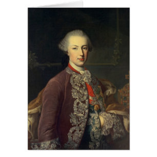 Kejsare Joseph II av Tyskland Hälsningskort