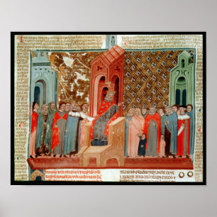 Kejsare Justinian och hans domstol Poster