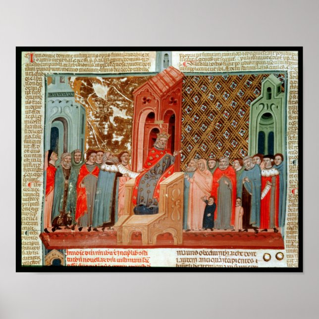 Kejsare Justinian och hans domstol Poster (Framsidan)