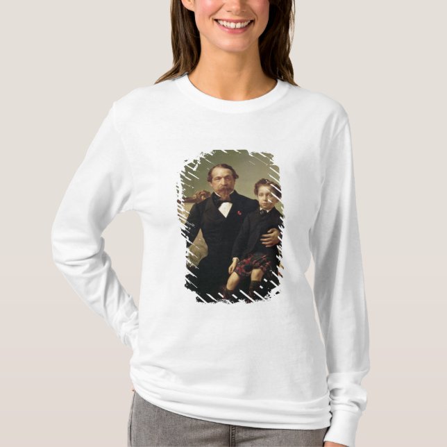 Kejsare Louis-Napoleon Bonaparte och hans son T-shirt (Framsida)