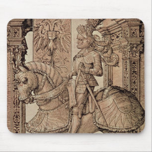 Kejsare Maximilian mig som rider en häst, 1518 Musmatta