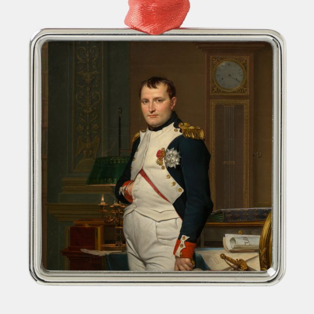 Kejsare Napoleon Bonaparte vid Tuilerierna Julgransprydnad Metall (Framsidan)