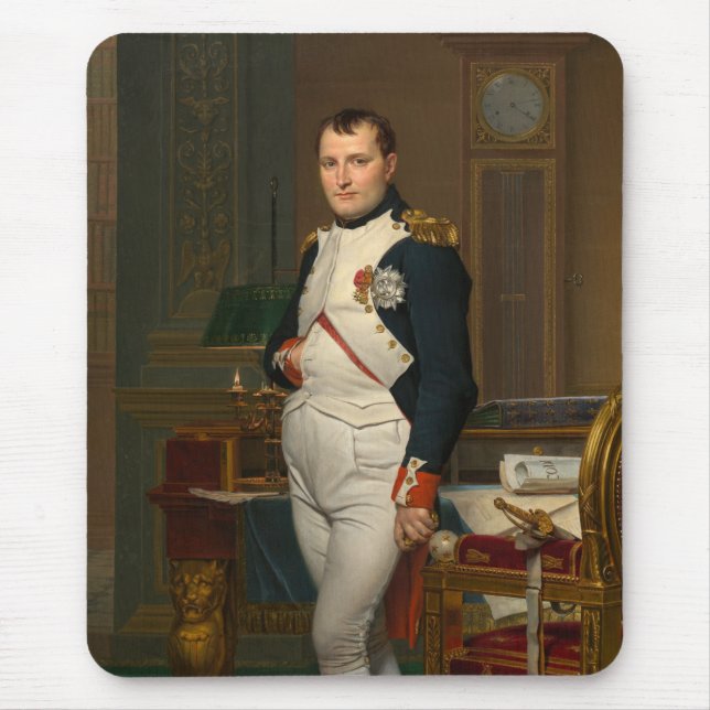 Kejsare Napoleon Bonaparte vid Tuilerierna Musmatta (Framsidan)