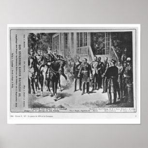 Kejsare Napoleon III och Kaiser Wilhelm mig Poster