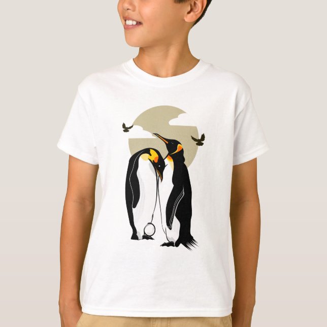 Kejsare PENGUINS T Shirt (Framsida)