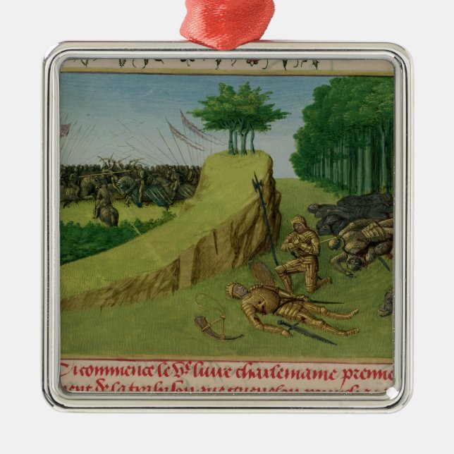 Kejsaren Charlemagne finner Roland Julgransprydnad Metall (Framsidan)