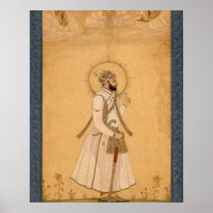 Kejsaren Farrukhsiyar (1683-1719) från Largen Poster
