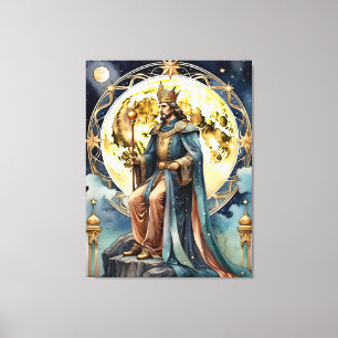 kejsaren - målning av tarotmagi canvastryck