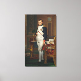 Kejsaren Napoleon i hans studie på Tuileriesen Canvastryck