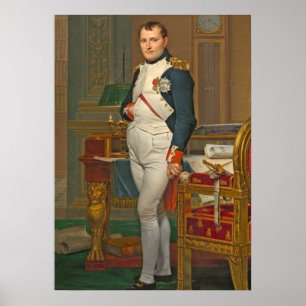 Kejsaren Napoleon i hans studie på Tuileriesen Poster