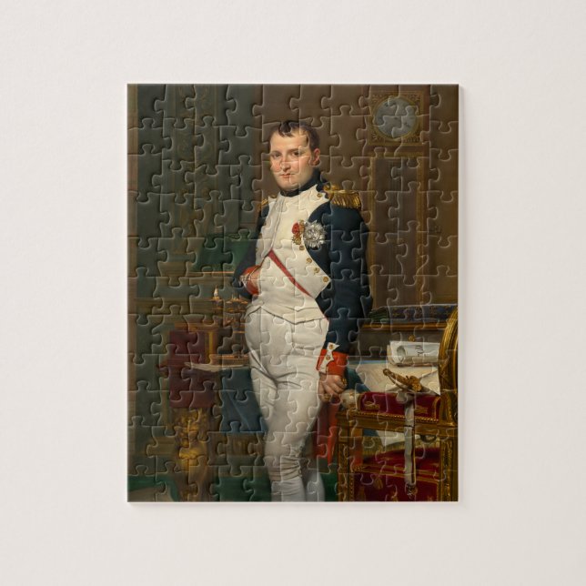 Kejsaren Napoleon i hans studie på Tuileriesen Pussel (Vertikal)