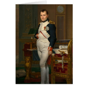 Kejsaren Napoleon i sin studie på Tuilerierna Hälsningskort