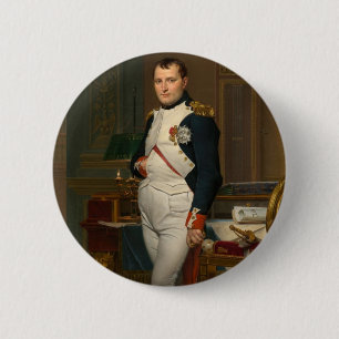 Kejsaren Napoleon i sin studie på Tuilerierna Knapp