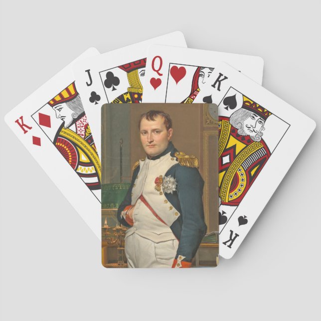 Kejsaren Napoleon i sin studie på turister Casinokort (Baksidan)
