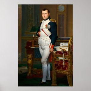 Kejsaren Napoleon i sin studie på turister Poster