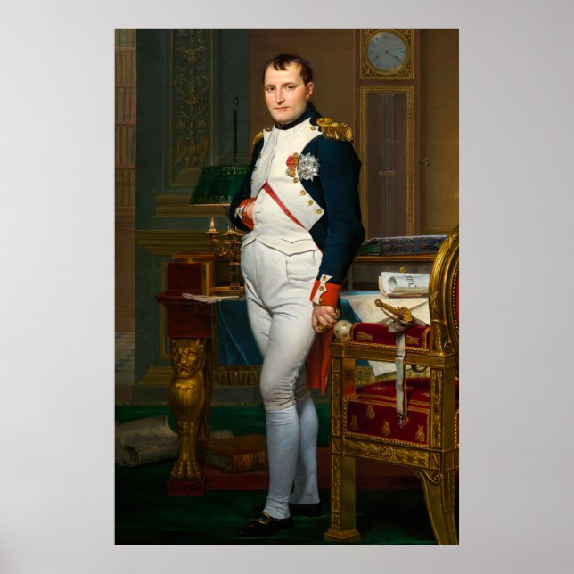 Kejsaren Napoleon i sin studie på turister Poster (Framsidan)