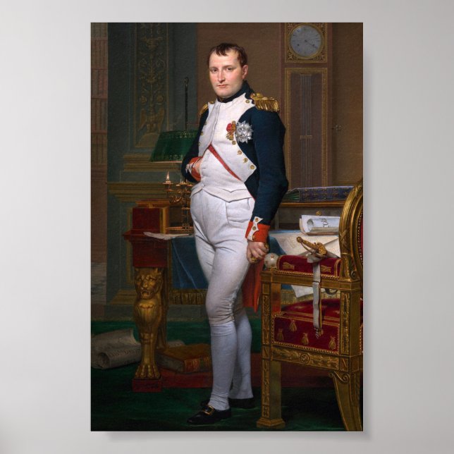 Kejsaren Napoleon i sin studie på turister Poster (Framsidan)
