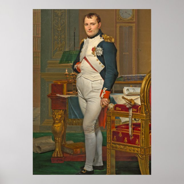 Kejsaren Napoleon i sin studie på turister Poster (Framsidan)