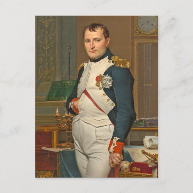Kejsaren Napoleon i sin studie på turister Vykort (Framsida)
