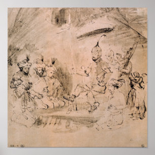 Kejsaren Timur på hans tröst Poster