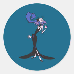 Kejsarens Nya Dräkt Yzma _1 Runt Klistermärke