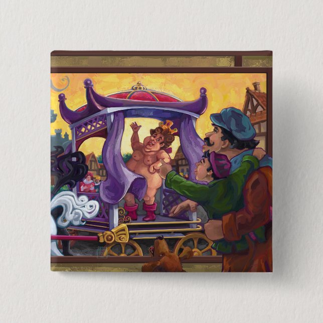 Kejsarens nya kläder knapp (Framsida)