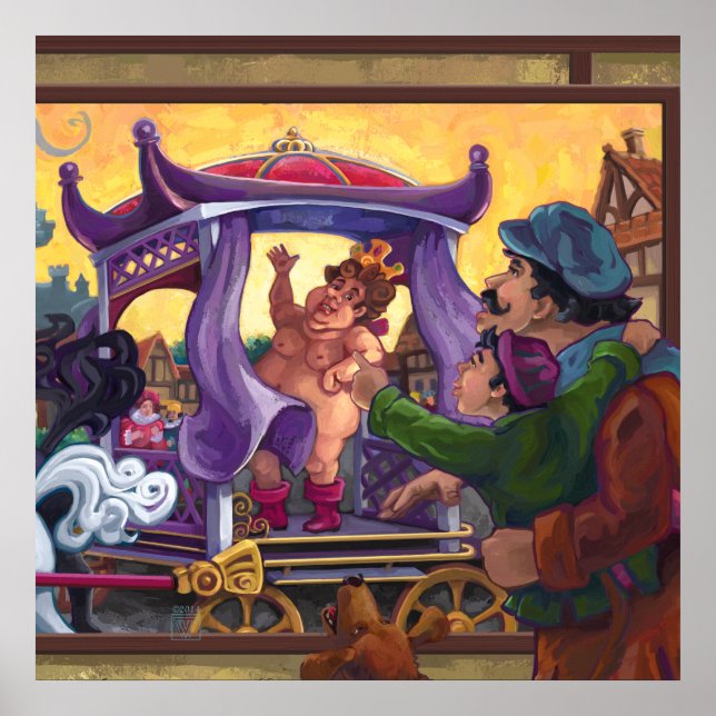 Kejsarens nya kläder poster (Framsidan)