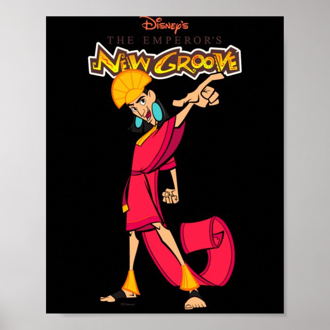 Kejsarens nya stil Kuzco Poster (Framsidan)