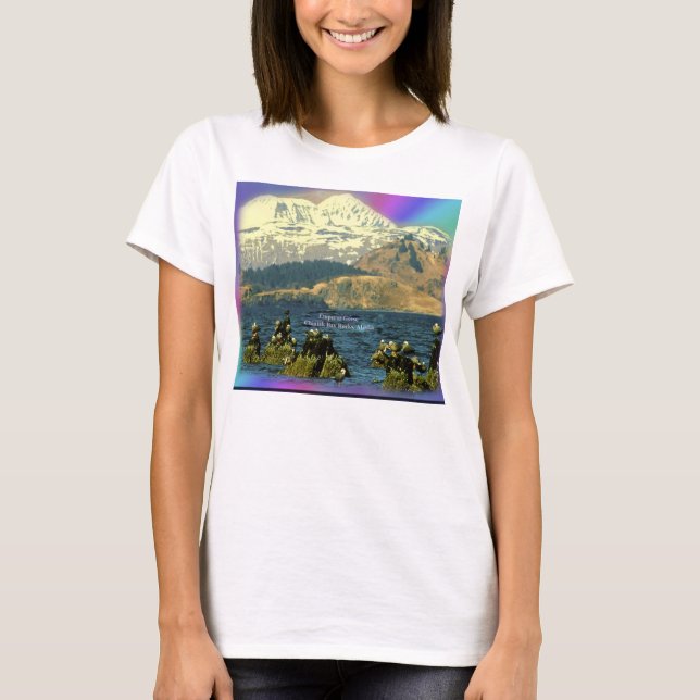 Kejsargäss i Chiniak Bay nära Chiniak, Alaska T-shirt (Framsida)