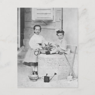 Kejsarinnan Elisabeth, Gisela & Rudolf som barn Vykort