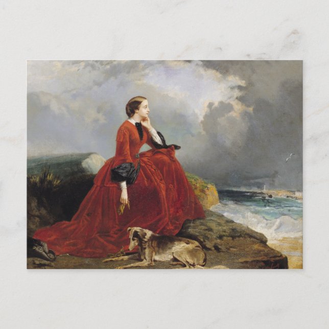 Kejsarinnan Eugenie i Biarritz, 1858 Vykort (Framsida)