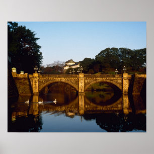 Kejsarpalatset, Nijubashi-bron, Tokyo, Japan Poster
