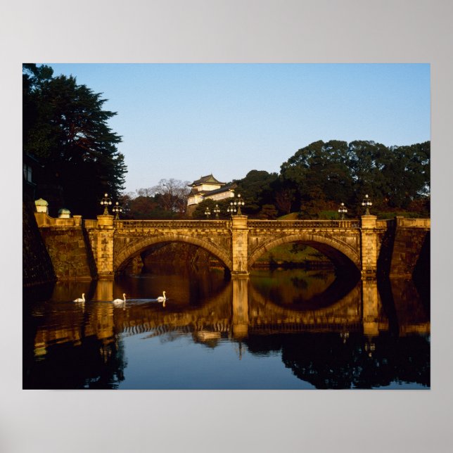 Kejsarpalatset, Nijubashi-bron, Tokyo, Japan Poster (Framsidan)