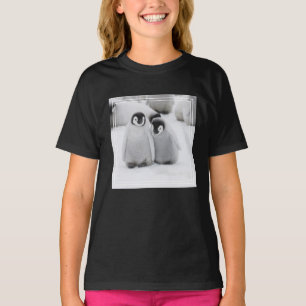 Kejsarpingvinungar på is i Antarktis T Shirt