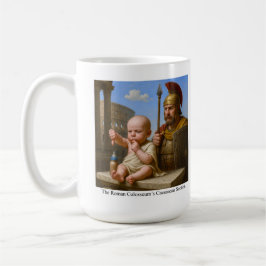 Kejsarsnitt i den romerska kolosseum kaffemugg